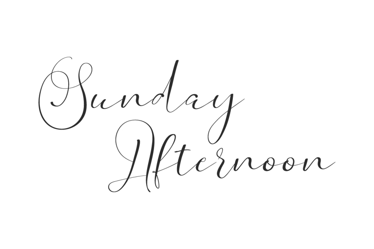 Sunday A Font