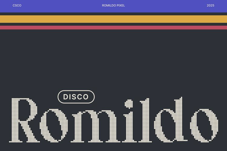 Preview of Romildo Disco Font