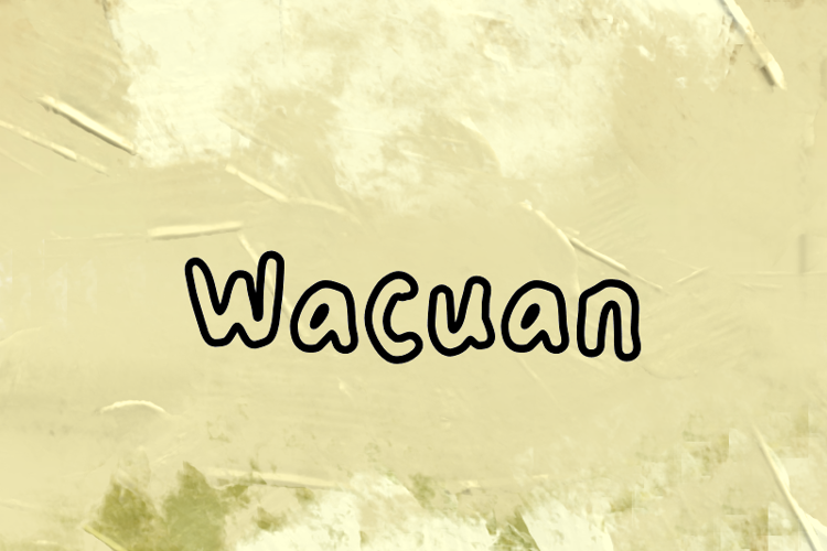 Preview of w Wacuan Font