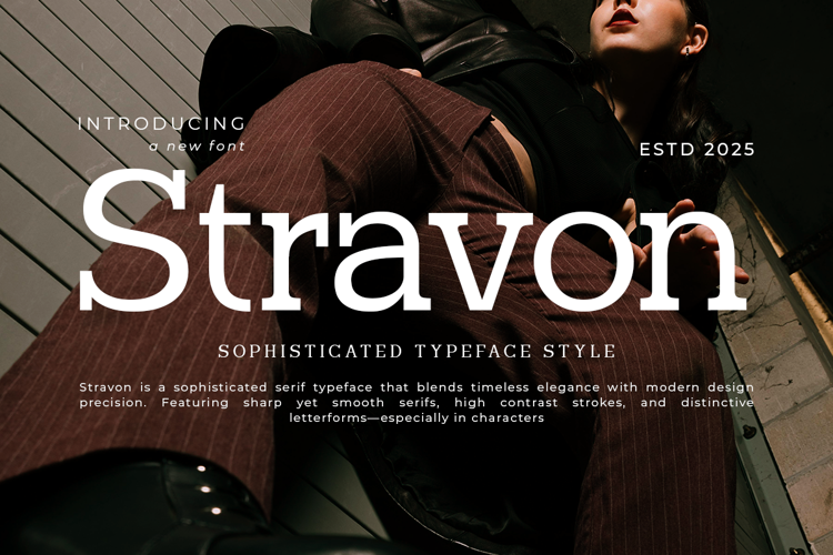 Preview of Stravon Font
