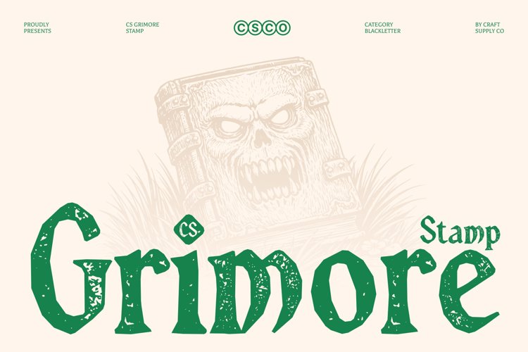 Preview of CS Grimore Stamp Font