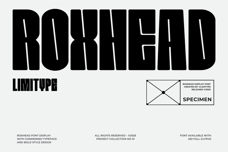 Preview of Roxhead - Condensed Font