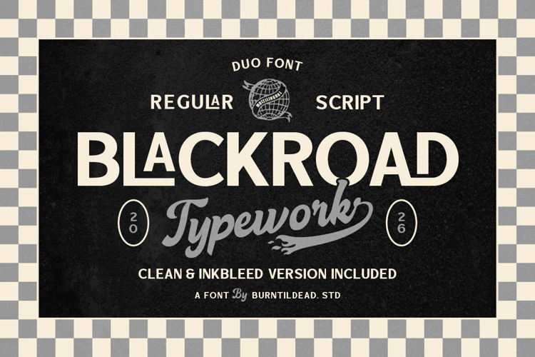 Preview of Blackroad Font
