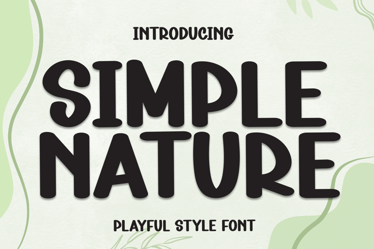 Preview of Simple Nature Font