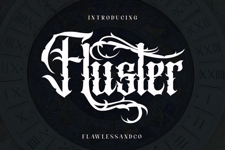 FLUSTER Font