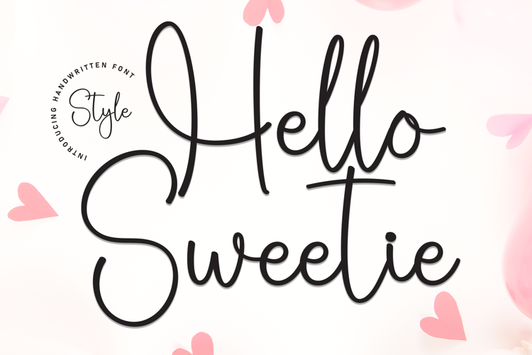 Preview of Hello Sweetie Font