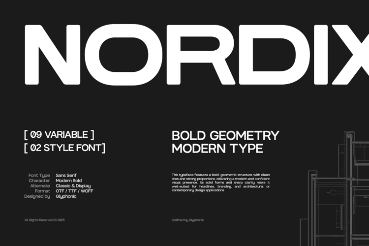 Preview of GC Nordix Font