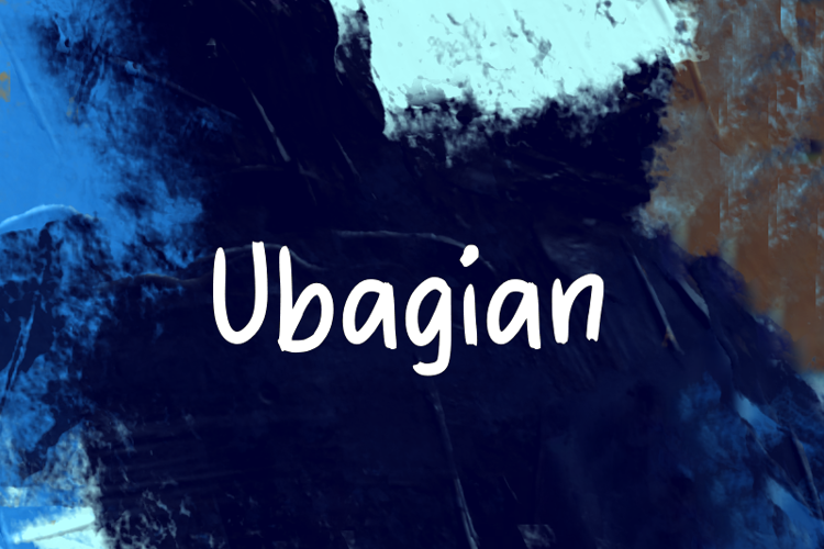 Preview of u Ubagian Font
