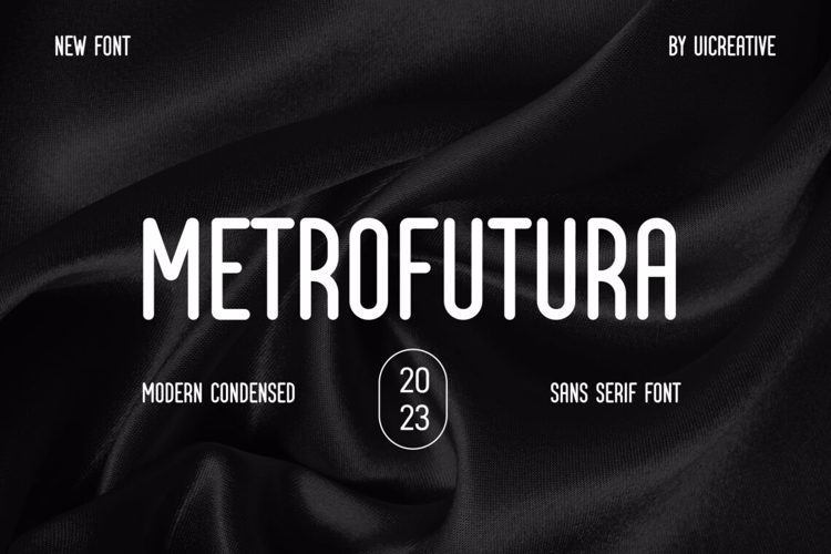 Preview of Metrofutura Tall Rounded Logo Font