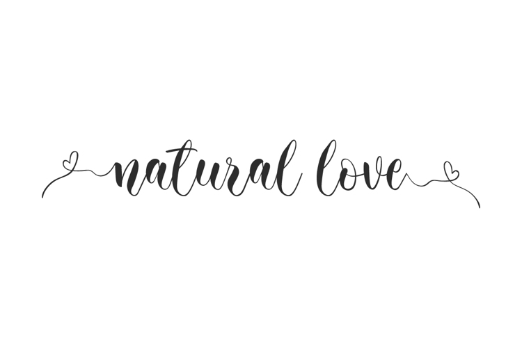 Natural Love Font