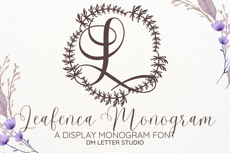 Preview of Leafenca Monogram Font