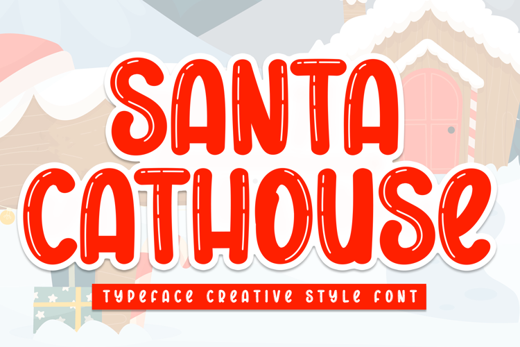 Preview of Santa Cathouse Font