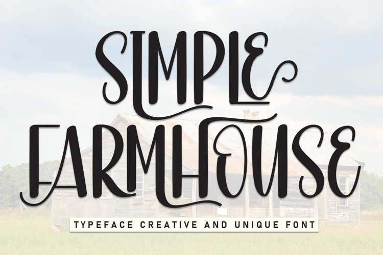 Preview of Simple Farmhouse Font