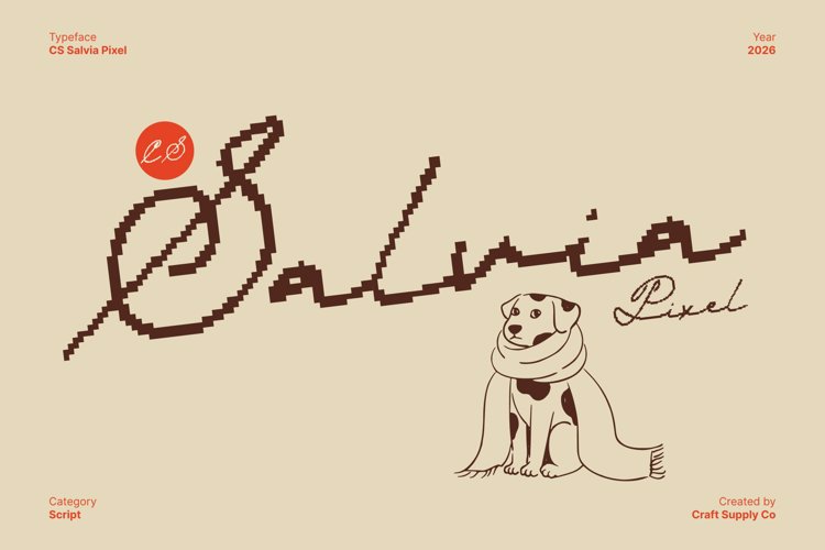 Preview of CS Salvia Pixel Font