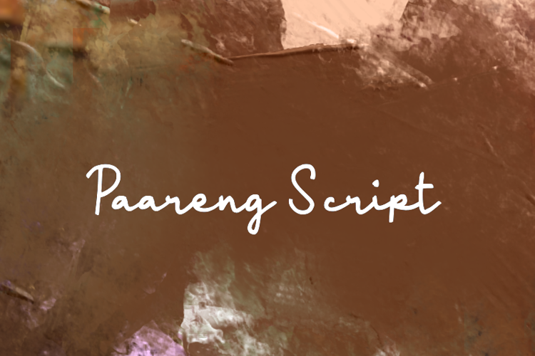 Paareng Script Font