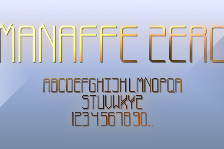 Manaffe-Zero Yunis Font