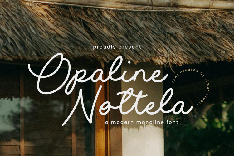 Preview of Opaline Nottela Font