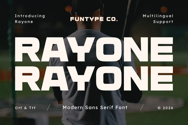 Preview of Rayone Font