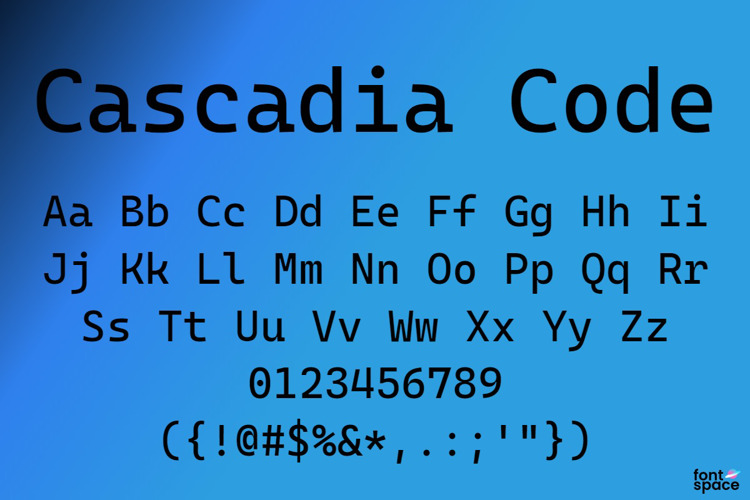 Cascadia Code Font