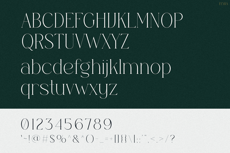 Preview of Feyra Font