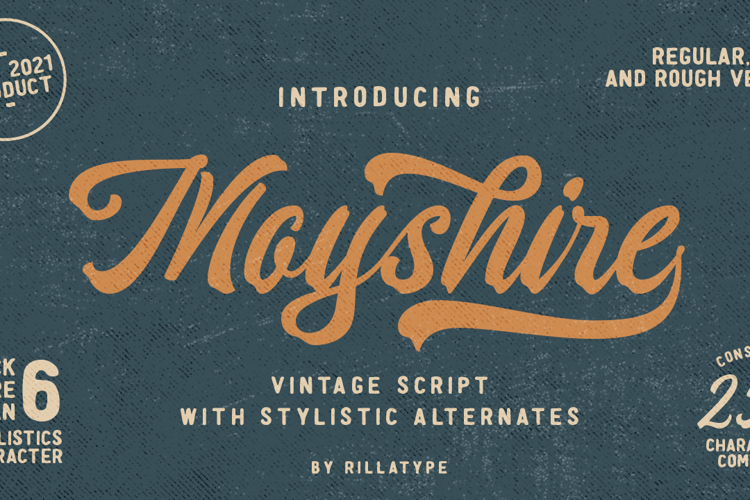 Moyshire Font | Rillatype | FontSpace