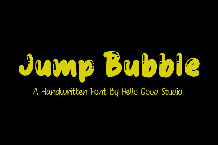 Preview of Jump Bubble Font
