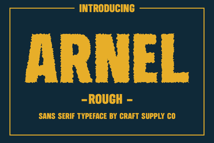 Arnel Rough Font