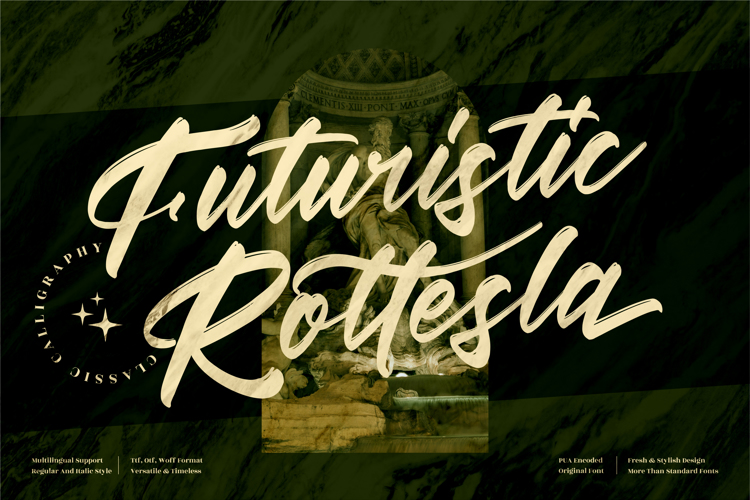 Futuristic Rottesla Font