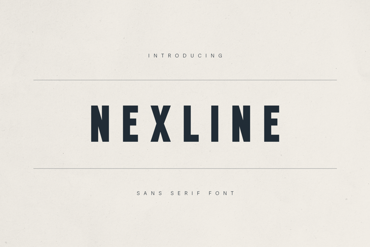 Preview of Nexline Font