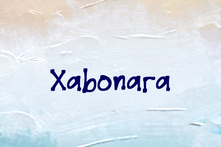 Preview of x  Xabonara Font