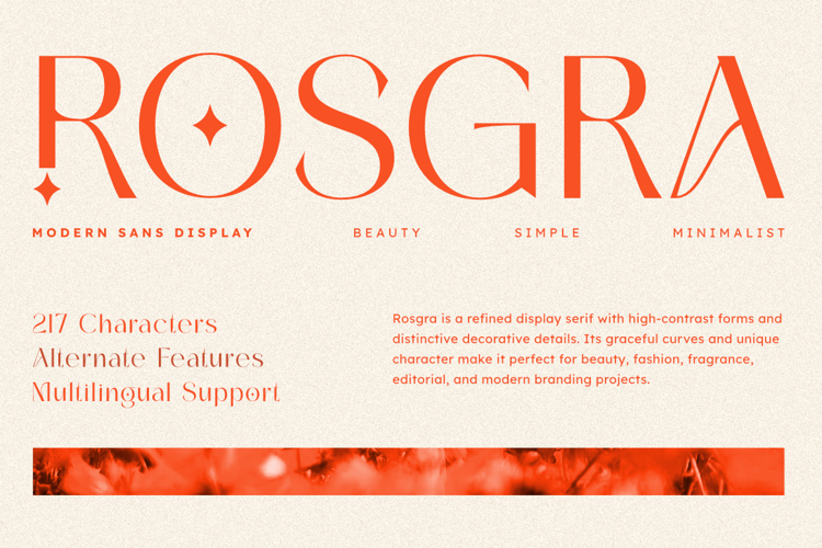 Preview of Rosgra Font