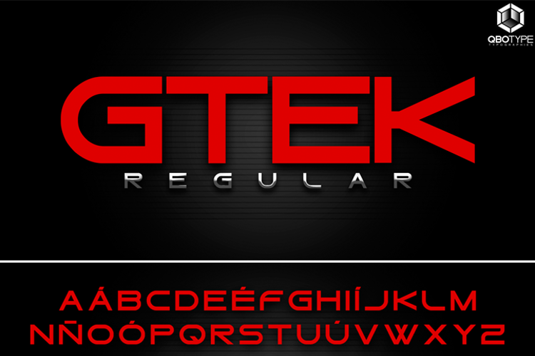 Gtek Regular Font