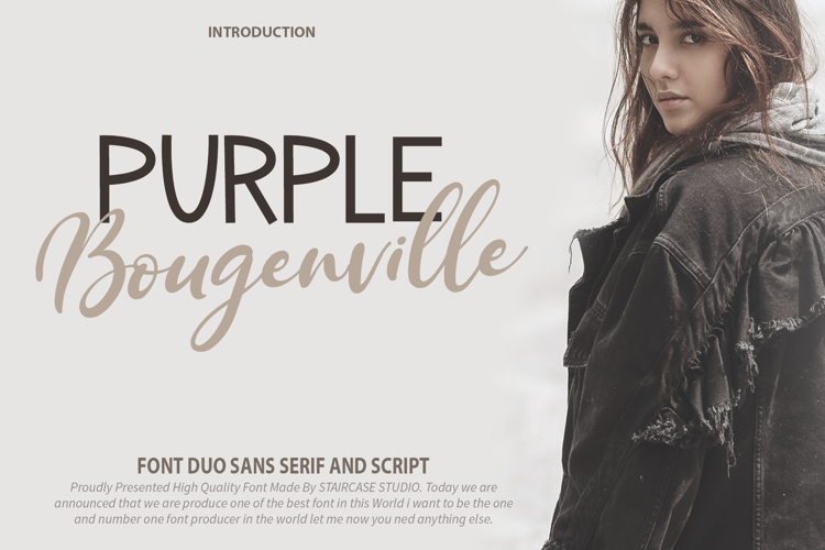 Purple Bougenville Sans Font
