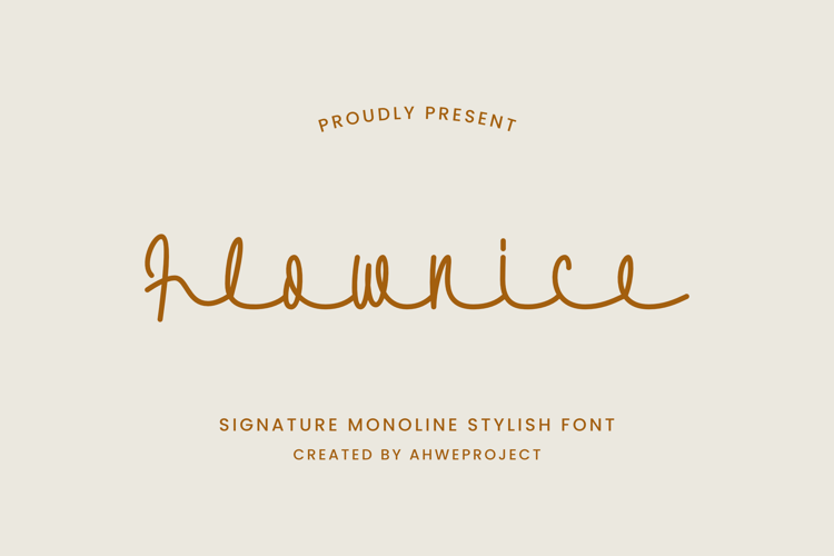 Flownice Font