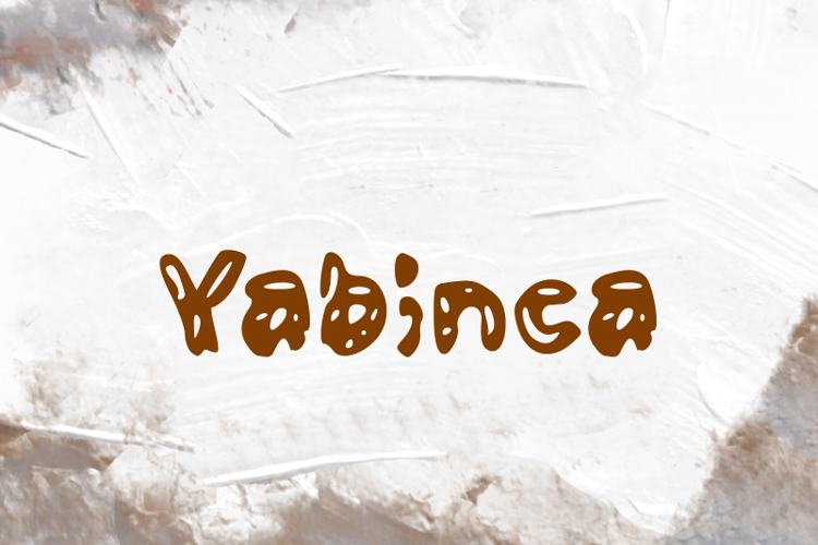 Preview of y  Yabinca Font