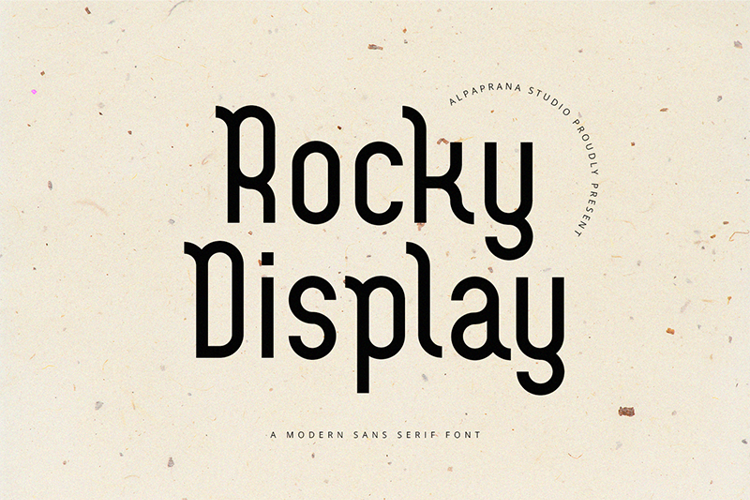 Rocky Display Font