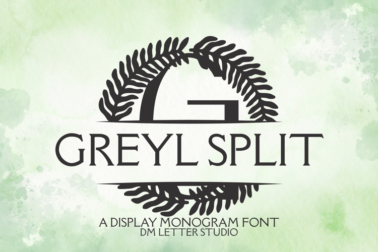 Preview of Greyl Split Monogram Font