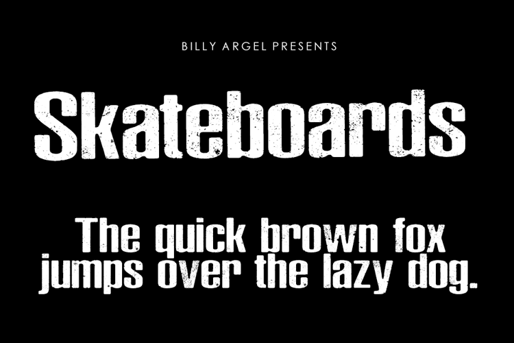 Skateboards Font