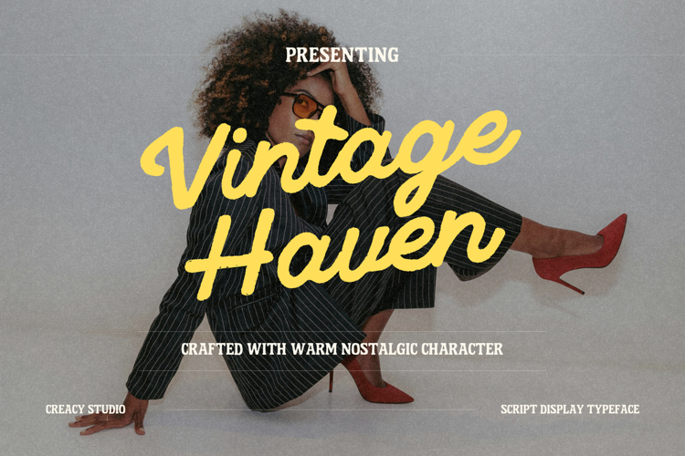 Preview of Vintage Haven Font