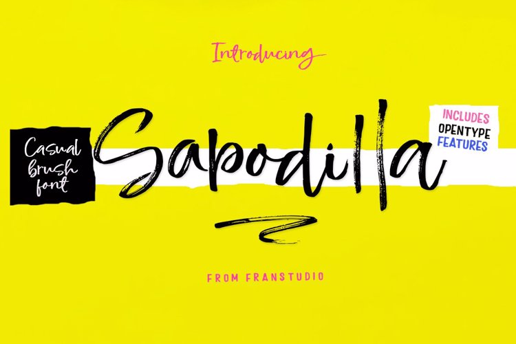 Sapodilla Underlines Font