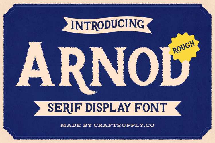 Preview of Arnod Rough Font