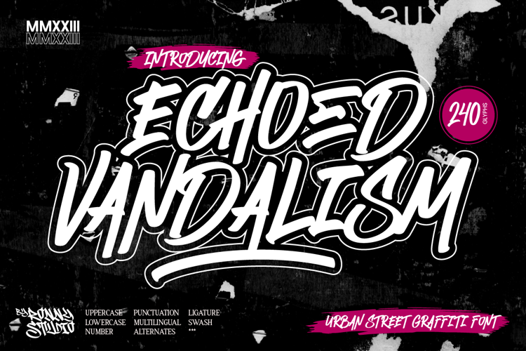 Echoed Vandalism Font