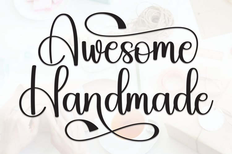 Preview of Awesome Handmade Font