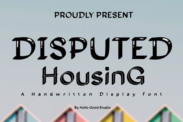 Disputed Housing Font