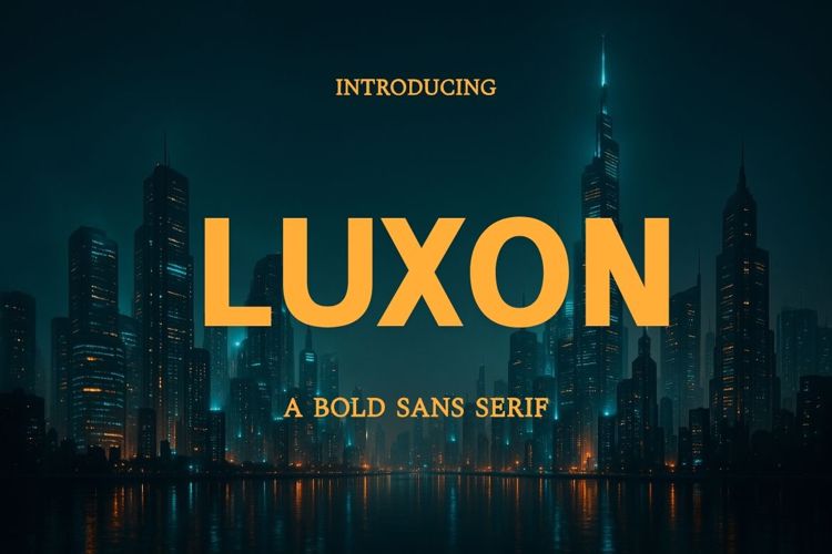 Preview of Luxon Font