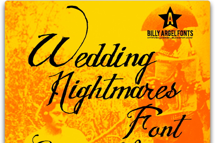WEDDING NIGHTMARES Font