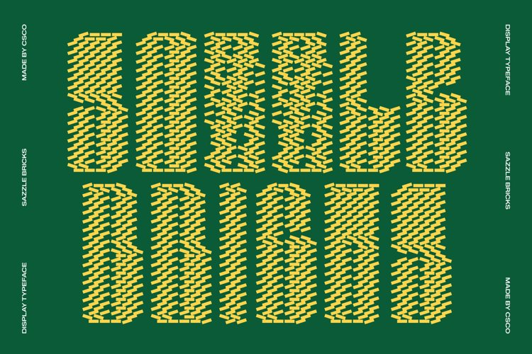 Preview of Sazzle Bricks Font