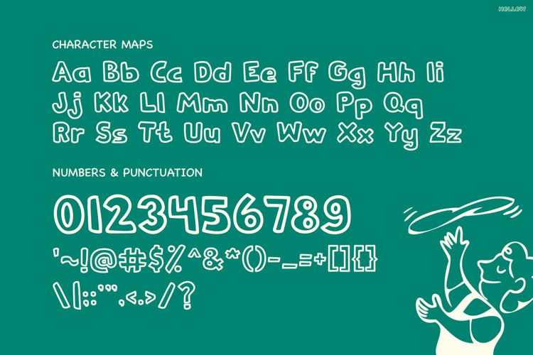 Preview of Hollow Font