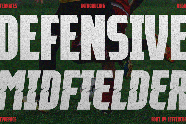 Preview of Defensive Midfielder Font