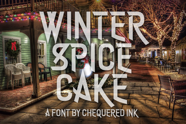 Winter Spice Cake Font